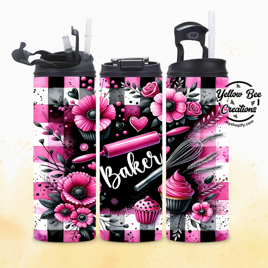 20oz Tumbler - Baker love baking