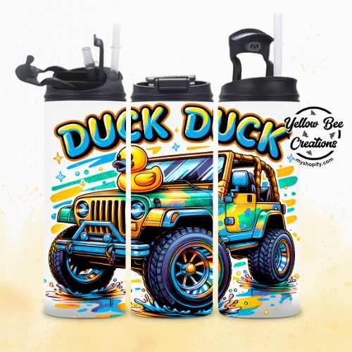 20oz Tumbler  - Blue Jeep