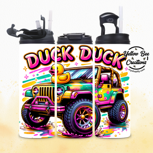 20oz Tumbler  - Pink Jeep